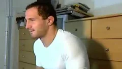 Straight boy Wanks For money