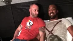 Muscle penis Flip Flop With cumshot