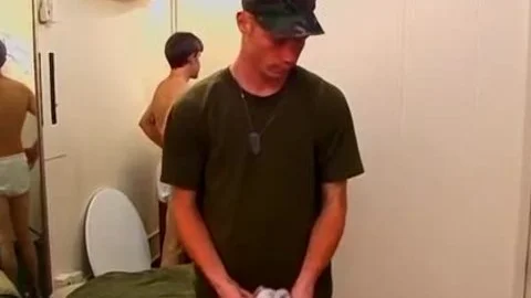 handsome teen In Uniform receives fucked hardcore On A daybed