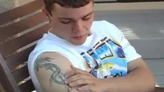 lascivious twink enjoys Solo Masturbation Near The Pool
