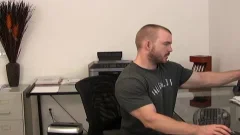 Straight fellow love juices On Chin accidentally