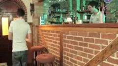 1 concupiscent teen Barman +1 concupiscent teen Customer.