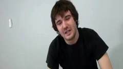 lad receives bunch Facialized