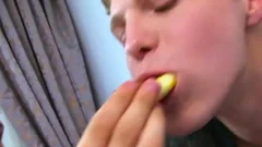 Curious boyz Have joy In bed And assist jerk off To sperm