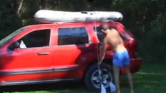 Glasius Ice Has The Urge To Jack Off while camping