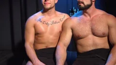 Muscle Bear thrashing And sperm flow