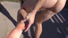 hairy Football jock Michael Kasten Jerks Off