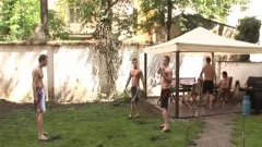 Luscious homosexual lads pound In Foursome