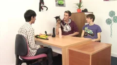 Facial Cumshots from Twink Job Interview