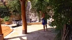 Two guys Have fun In The charming Summer Sun.