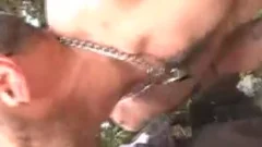 Outdoor oral pleasure-stimulation - Damon Doggs spooge Factory