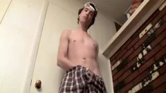 cheeky teen Sean Busts A Load Of cum while Watching Porn