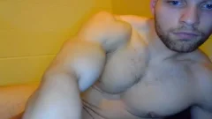 Frat boy Jerks Off & Cums On cam