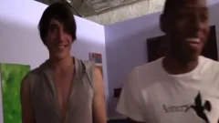 excited twink receives Facial