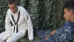 Marinheiro Chupando Recruta Pela Primeira
