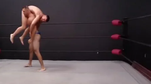 Daddy And Son Wrestling! Daddy Is So beautiful In Minimal Speddo, not quite A thong