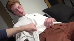lusty Ginger lewd cook jerking
