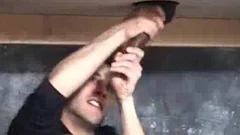French man Jerks monstrous black ramrod