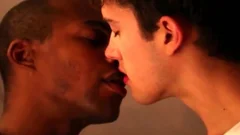 teen lad With dark man