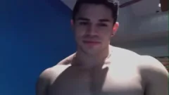 attractive Cheesy Straight guy Talking immodest On The Webcamchat With His Girlfriend