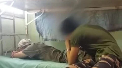 engulfing Straight Latino Soldier