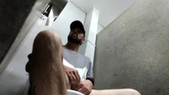 Caught stroking On Hidden Spy Camera