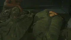 Hunky Army mans sucking rod And Toes
