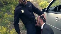 Policeman Barebacks Businessman