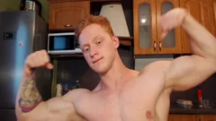 Ginger Twunk Showing Off On Web Camera