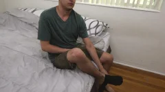 Latin Leche: Tatted Teen: Fingers and Fucks His Way