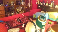 Hardcore sex next to chubby bear