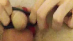 Playing With backdoor Using Fingers, butthole Beads