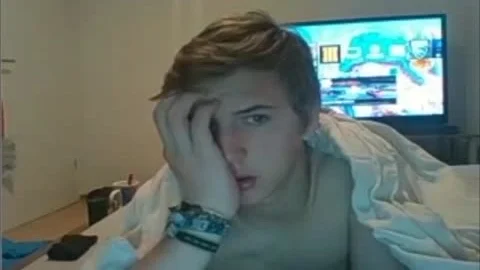 handsome Blond young Masturbates- Watch Part2 On GayBoysCamcom.