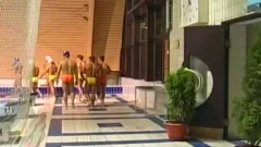 Four College homosexual fellows Having enjoychapst Toreceiveher In Pool