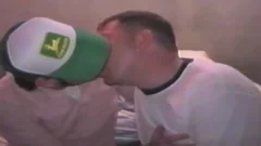 Two fellows Are sucking Tthis guyir pecker And driling In Tthis guy gazoo