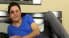 naughty teen Stroking His long giant weenie Just For you