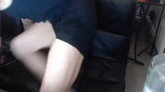 straight Ginger guy Spanked On cam