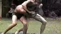 Mark Vs Jeff Wrestling PART 1