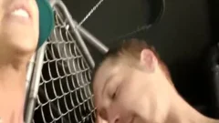 Straight lad gets Cuffed And suck