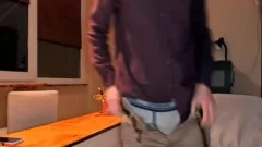homo Office Worker Stroking His shlong And Showing His wazoo On cam