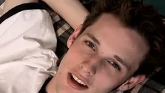Jarrod Enjoys A good jack off And Squirting Over His Body