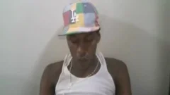 sleazy twink Ghetto Masturbates ebon ramrod