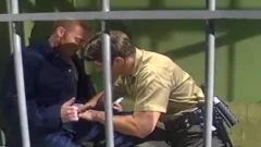 Sex In A Prison Cell With Two men