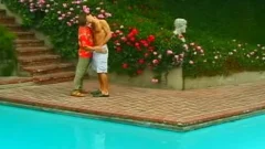 Two lusty twinks poke By The Pool On A lusty Day