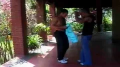 slaming a enchanting hairy bottom outdoors