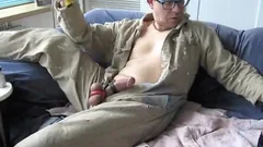 Boiler Suit sadomasochism And Watersport Masturbating