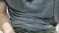 slim American twink Strokes His humongous penis On webcam