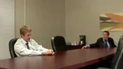 nice-looking homo gets wazoo Nailed In The Office