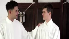 Alter teen acquires Barebacked By Priest