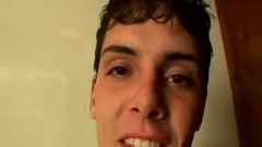Straight lad spooge Facial - Alexxx